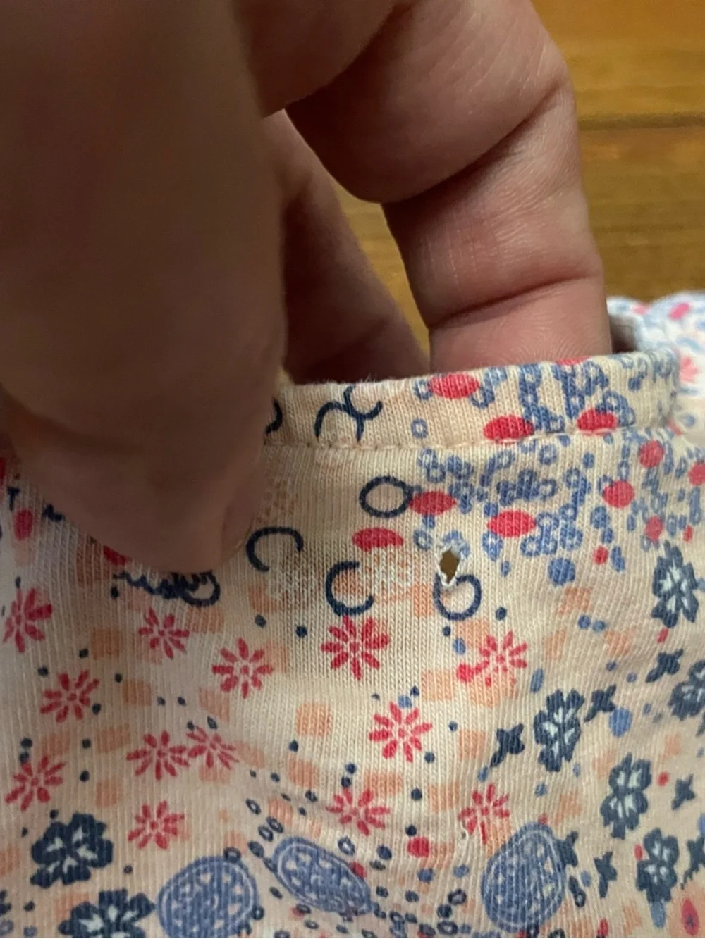 Tea Collection Pink & Blue Floral Bubble Romper Size 0-3 Months